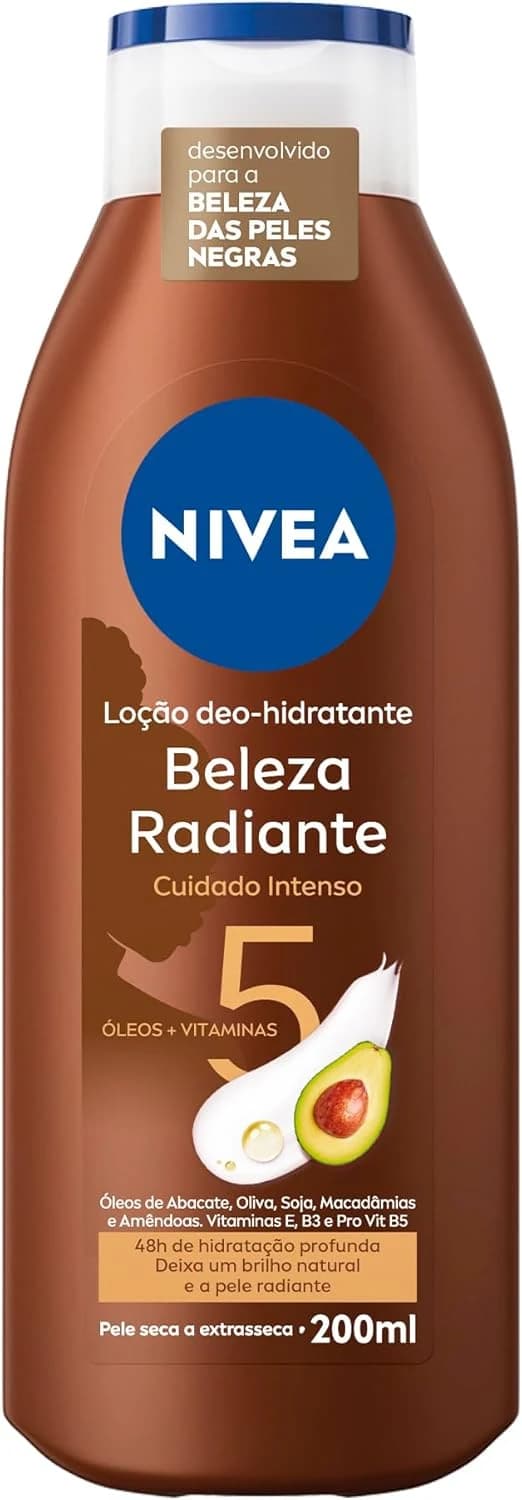 NIVEA Hidratante Desodorante Beleza Radiante Cuidado Intenso 200ml