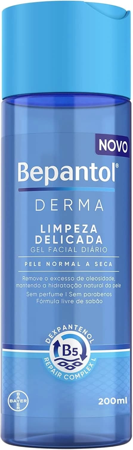 Bepantol Derma Gel de Limpeza Facial, Hidratante, Pele Normal a Seca, 200ml