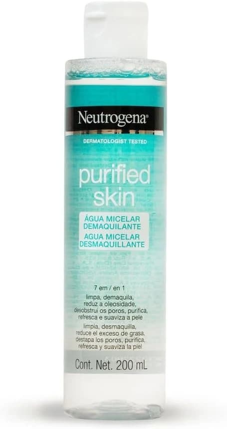 Neutrogena Água Micelar Demaquilante Purified Skin, 200ml