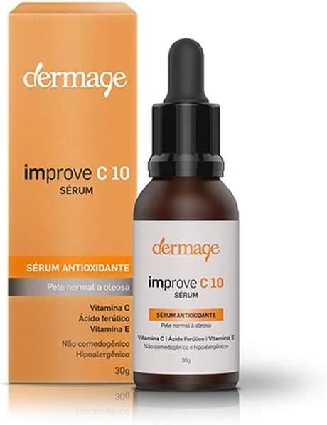 Improve C 10, Sérum Facial com Vitamina C 10%, Ácido Ferúlico e Vitamina E,15g