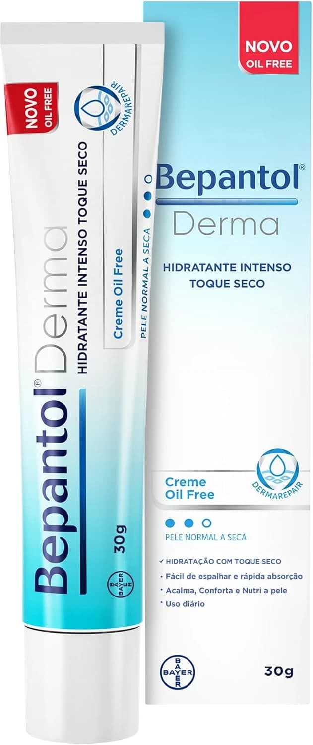 Bepantol Derma Toque Seco 30g, Hidratante Facial Pele Oleosa