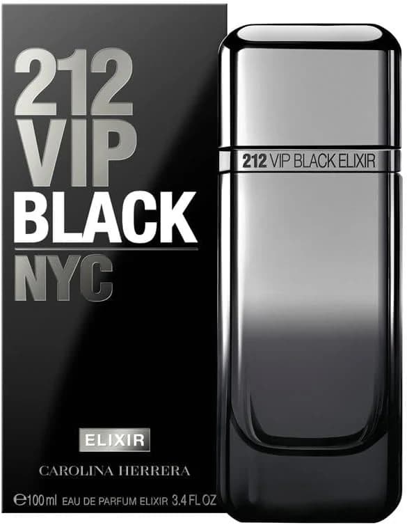 Carolina Herrera 212 Vip Black Elixir Edp Perfume Masculino 100ml