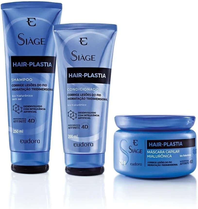 Eudora Combo Siàge Hair Plastia Shampoo + Máscara + Condicionador