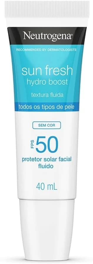 Protetor Solar Facial Neutrogena Sun Fresh Hydro Boost Sem Cor FPS 50 40mL